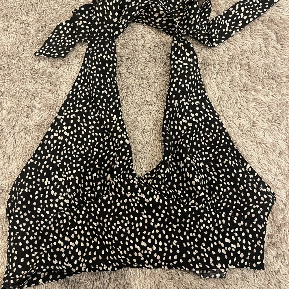 Shein Tie Back Halter Top